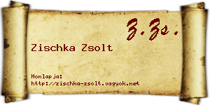 Zischka Zsolt névjegykártya